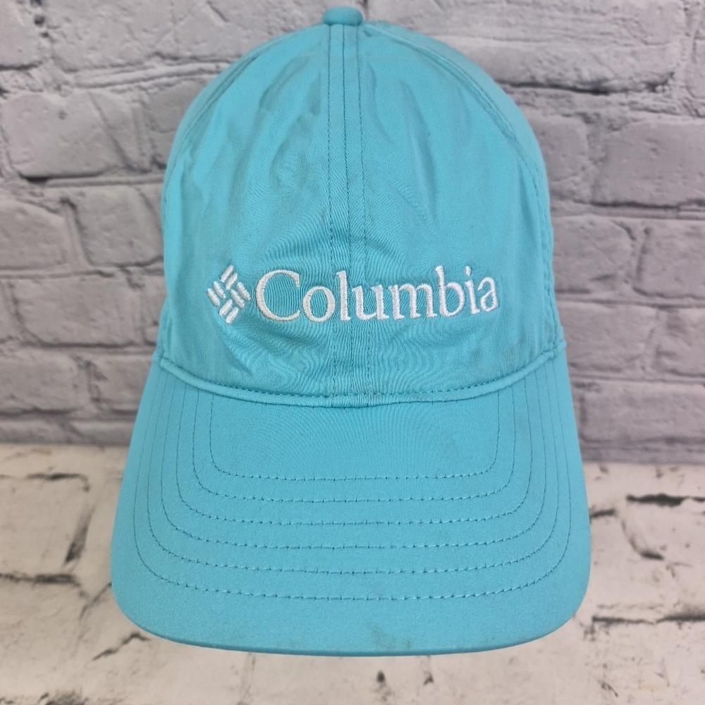 Columbia Unisex Running Tennis Golf Adjustable Teal Strapback Sun‎ Hat Cap